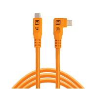 Tether Tools TetherPro Optima 10G USB-C, 6' (1.8m), straight to right orange | ✅ 5 years warranty