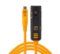 TetherTools TetherPro Optima 10G USB-C TetherBoost Locking Extension Cable 16ft (4.8m) - High Visibi
