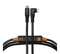 TetherTools TetherPro Optima 10G USB-C to USB-C Straight to Right 15ft (4.6m) - Non-Reflective Black