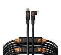 TetherTools TetherPro Optima 10G USB-C to USB-C Straight to Right 31ft (9.4m) - Non-Reflective Black
