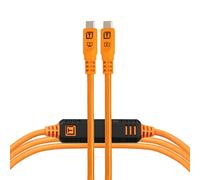 TetherTools TetherPro Optima 10G USB-C to USB-C Straight to Straight 15ft (4.6m) - Orange