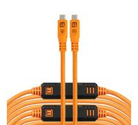 TetherTools TetherPro Optima 10G USB-C to USB-C Straight to Straight 31ft (9.4m) - High-Visibility O