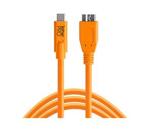 TetherTools TetherPro USB-C to 3.0 Micro-B 15ft (4.6m) Orange