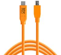 TetherTools TetherPro USB-C to Mini-B 5-Pin 4.6m Orange | ✅ 5 years warranty