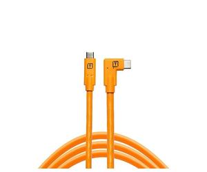 TetherTools TetherPro USB-C to USB-C Right Angle Orange CUC15RT-ORG