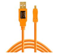 TetherTools TetherPro USB 2.0 A to Mini-B 8 pin 15ft Orange