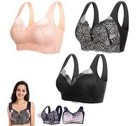 TETHY PrettyHealth Lymphvity Detoxification and Shaping & Powerful Lifting Bra, Tourmaline Detox Push Up Bra for Women (3*G,3XL)