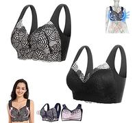 TETHY PrettyHealth Lymphvity Detoxification and Shaping & Powerful Lifting Bra, Tourmaline Detox Push Up Bra for Women (2*F,M)