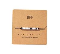 TETING GINING BFF I Love You I CAN Morse Code Card Bracelet for Women Jewelry, One Size, Plastic, no gemstone