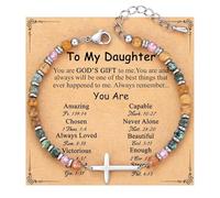 TETING GINING To My Friend Sister Daughter Cross Christian Gift Bracelets for Women Jewelry, One Size, alloy, no gemstone