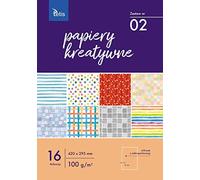 Tetis A3 Design Paper Motif Pad Paper with Pattern Decorative Paper Design Paper Craft Paper for Crafts Decoupage Scrapbook DIY