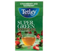 Tetley Super Green Tea Boost Strawberry & Raspberry Teabags x20