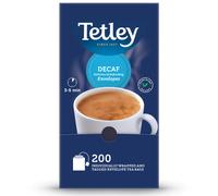 Tetley Decaf Original Tea Bags 250g, 480 Bags, 0.2% Caffeine, Rainforest Alliance 1160A