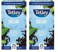 Tetley Decaffeinated Tea Bags Drawstring in Envelope - Pack of 50 Tea Bags