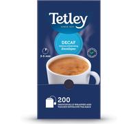 Tetley Everyday Original Black Tea 200-Count Enveloped Teabags Smooth Decaf Blend Premium All Day Enjoyment Sustainably Sourced Full-Flavoured