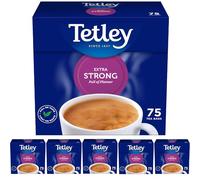 Tetley Extra Strong Black Tea Bags - Deep, Rich & Invigorating Flavour - Infused with Assam for Strength - Stronger Brew for Tea Lovers - Rainforest Alliance Certified - 450 Teabags (6x75 Pack)