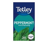 Tetley Fresh Mint Tea Bags - Refreshing Peppermint & Spearmint Blend - Naturally Caffeine-Free - Smooth & Cooling Herbal Infusion - Rainforest Alliance Certified - 20 Teabags (20 Pack)