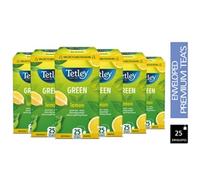 Tetley Lemon Green Tea Bags - Rainforest Alliance Certified - 25 Tea Bags