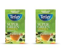 Tetley Immune Super Green Tea Tropical 20 Tea Bags (Pack of 2)
