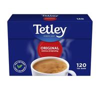 Tetley Original Black Tea, 120 Tea Bags - Rainforest Alliance Certified Classic Black Teabags - Rich, Smooth Taste for a Full Flavoured British Brew at Breakfast or Anytime
