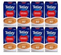 Tetley Original Black Tea Bags - Full Flavoured British Brew - Perfect for Breakfast or Anytime - Rainforest Alliance Certified - 320 Teabags (8x40 Pack)