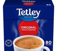 Tetley Original Black Tea Bags - Full Flavoured British Brew - Perfect for Breakfast or Anytime - Rainforest Alliance Certified - 80 Teabags (1 Pack)