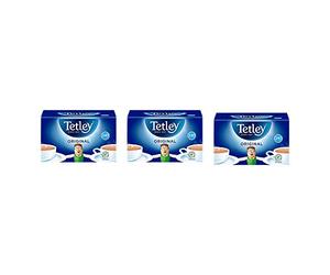 Tetley Original Black Tea Bags - Full Flavoured British Brew - Perfect for Breakfast or Anytime - Rainforest Alliance Certified - 240 Teabags (3x80 Pack)