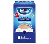 Tetley Original Black Tea Bags in Envelopes - Full Flavoured British Brew - Perfect for Breakfast or Anytime - Rainforest Alliance Certified - 200 Enveloped Teabags (1 Pack)