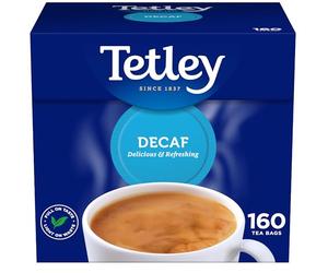Tetley Original Decaf Tea, Decaffeinated Black Teabags 1 Box of 160, single pack