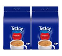 Tetley Original One Cup Black Tea, 2 x 600 Teabags - Rainforest Alliance Certified Black Tea Bags Bulk Pack - Rich, Smooth Taste for a Full Flavoured British Brew at Breakfast or Anytime