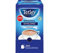 Tetley Original Black Tea Bags in Envelopes - Full Flavoured British Brew - Perfect for Breakfast or Anytime - Rainforest Alliance Certified - 200 Enveloped Teabags (1 Pack)