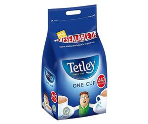 Tetley Premium Green Tea Bags, 440 Count, Medium Caffeine, 1 Cup per Serving