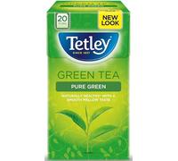 Tetley Pure Green Tea, 20 Teabags - Rainforest Alliance Certified Green Tea Bags - Light and Antioxidant-Rich Blend for a Smooth and Mellow Brew