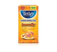 Tetley Super Fruit Tea Immune Peach & Orange 20 per pack - Pack of 6