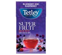 Tetley Super Fruit Vitamin B Blueberry & Raspberry Tea 20 Pack