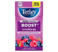 Tetley Super Fruits Boost Cranberry & Elderflower Tea Bags x20