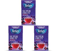 Tetley Super Fruits Boost Cranberry & Elderflower Tea Bags x20 (Pack of 3)