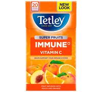 Tetley Super Fruits Immune Peach & Orange, 20 Tea Bags