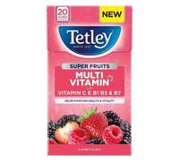 Tetley Super Fruits Multivitamin Summer Berry 20 Tea Bags 40g