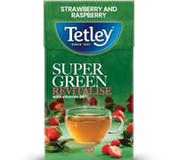 Tetley Super Green Tea Boost Strawberry & Raspberry Teabags x20