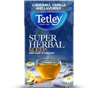 Tetley Super Herbal Sleep Camomile, Vanilla and Lavender Tea Bags, Pack of 18