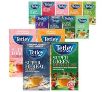 Tetley Super Tea 4 Pack Mix & Match Bundle - Choose Any 4 from Super Herbal, Super Fruit & Super Green Teas, 18-20 Bags per Box - Vitamin-Enriched Blends with Natural Flavours