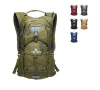 TETON Sports Oasis 22L Hydration Pack with Free 3-Liter Water Bladder; The Perfect Backpack for Hiking, Running, Cycling, or Commuting, Olive, 3L Bladder - 2022 Model, Hydration