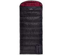 Teton Sports -18 Degree C Flannel Lined Left Zip Sleeping Bag - Black, 2X-Large
