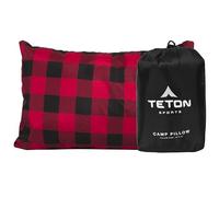 TETON Sports Camp Pillow; Great for Travel, Camping and Backpacking; Washable, Black, 12 x 18 inches ; 9.6 ounces