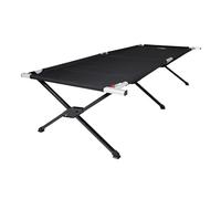 TETON Sports Camping Cot with Patented Pivot Arm - Folding Camping Cot for Car & Tent Camping - Durable Canvas Sleeping Cot - Portable Camping Accessory - 85.5" x 35.5" - Universal Black