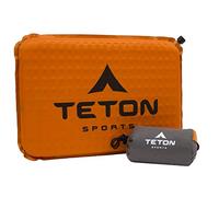 TETON Sports Camping Seat Cushion; Stadium Seat; Office Chair; Car Pad; Inflatable, Orange, 17 x 12 x 1.5-Inch