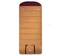 TETON Sports Deer Hunter -35F Sleeping Bag; Sub 0 Degree Sleeping Bag Great for Cold Weather Camping and Hunting; Brown, Right Zip