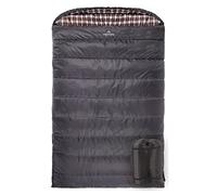 TETON Sports Fahrenheit Mammoth 0F/-18C Queen-Size Double Sleeping Bag; Warm and Comfortable; Double Sleeping Bag Great for Family Camping; Compression Sack Included Grey