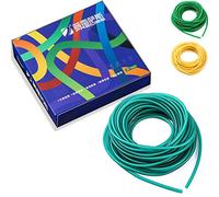 tetotak 10M/33.8ft Professional Slingshot Tube Band Powerful Latex Replacement 1636/1745/1842/2040 Pull Strength Elastic Catapult Blue,Green,Yellow for Hunting (Model 2040, Green)